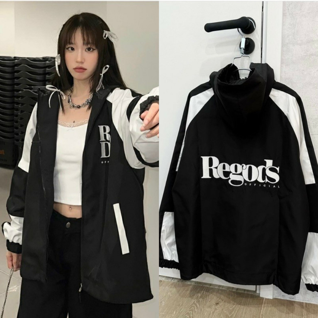 Regods เสื้อแจ็คเก็ตร่มชูชีพ 2 ชั้นสําหรับผู้ชายและผู้หญิง