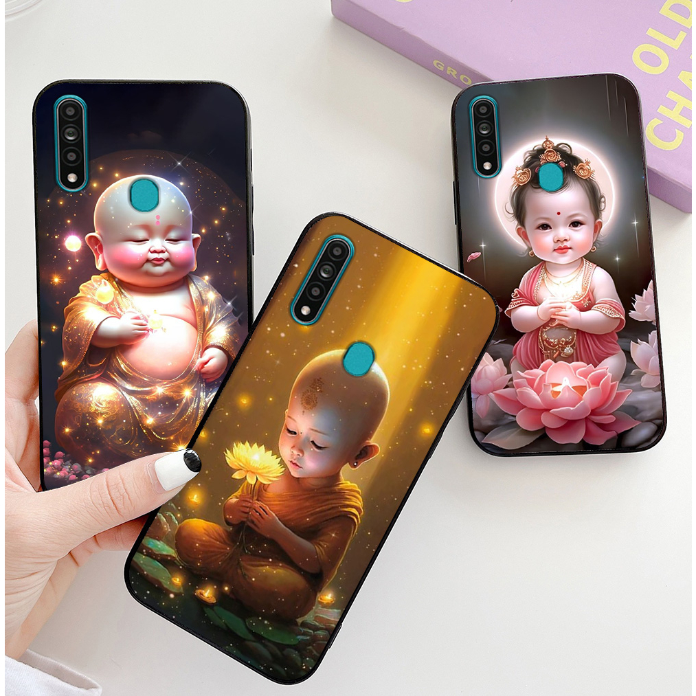 ฝาหลังสําหรับ oppo a31, oppo a8 พร้อมภาพอาจารย์น้อยและพระน้อย