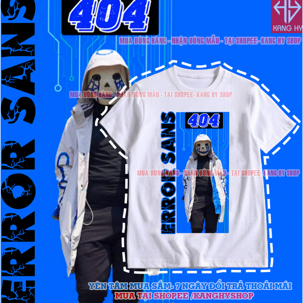 เสื้อยืด Error Sans 404 - ผ้า Gangster Mage Thai - พิมพ์บน Demand F560 Kanghyshop