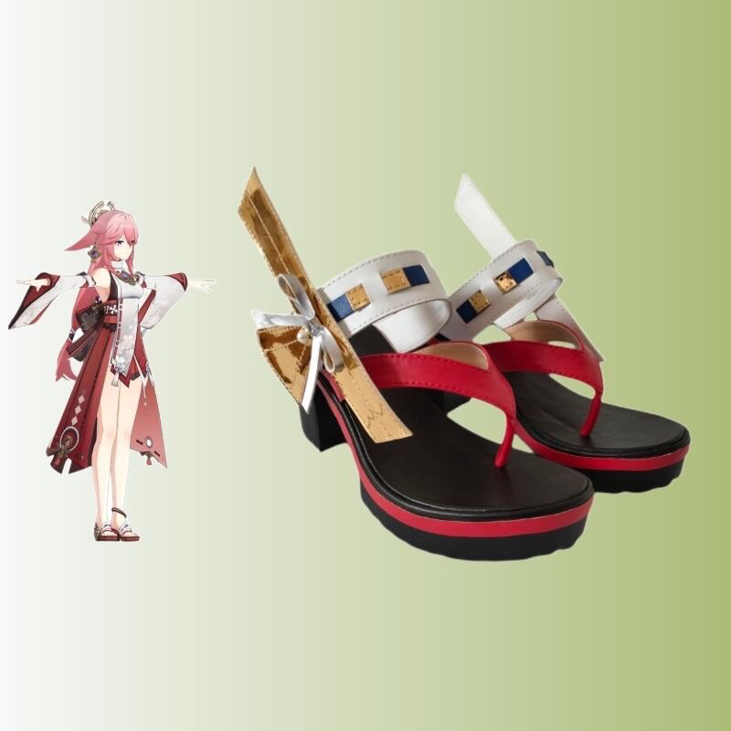 รองเท้าผลกระทบ Yae Miko genshin