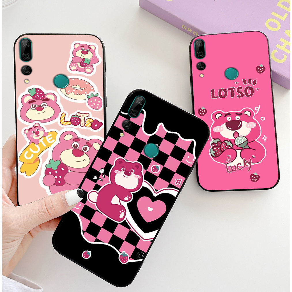 เคส Huawei y9 prime 2019 / huawei y9 2019 / y8s / y9s พิมพ์ลายหมีสตรอเบอร์รี่ที่ดีที่สุด