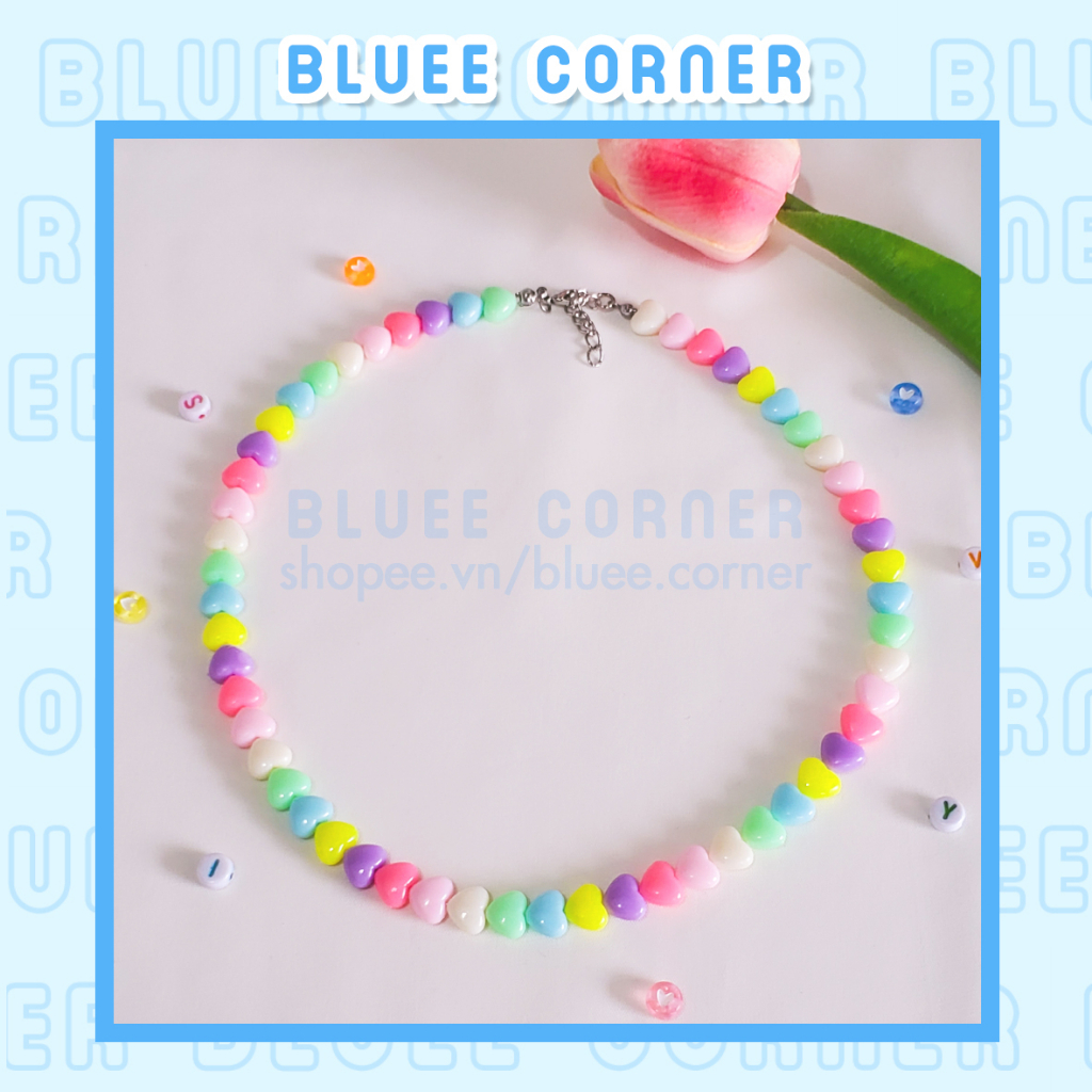 สร้อยคอแฮนด์เมดพร้อมเครื่องรางน่ารักและน่ารัก - Bluee Corner - H3012.4