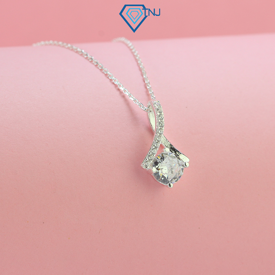 สร้อยคอหินสวยงามสําหรับผู้หญิงสร้อยคอเงิน 925 พร้อมหิน DCN0673 - TNJ Jewelry