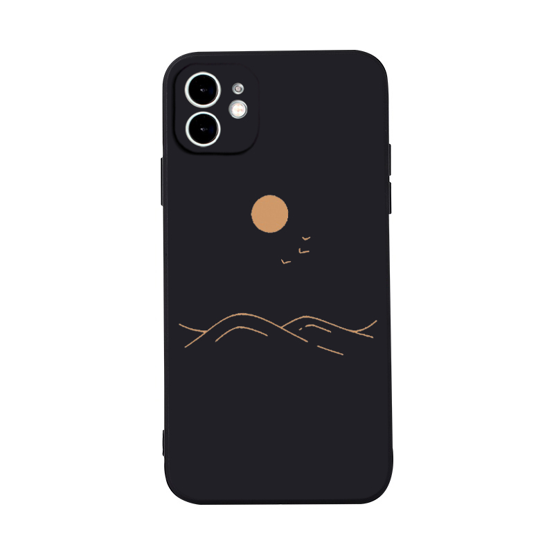 Full moon บน night sea เคสโทรศัพท์สําหรับ iPhone 16 15 14 13 12 11 Pro Max SE 2020 X XR XS 8 7 ip 6S