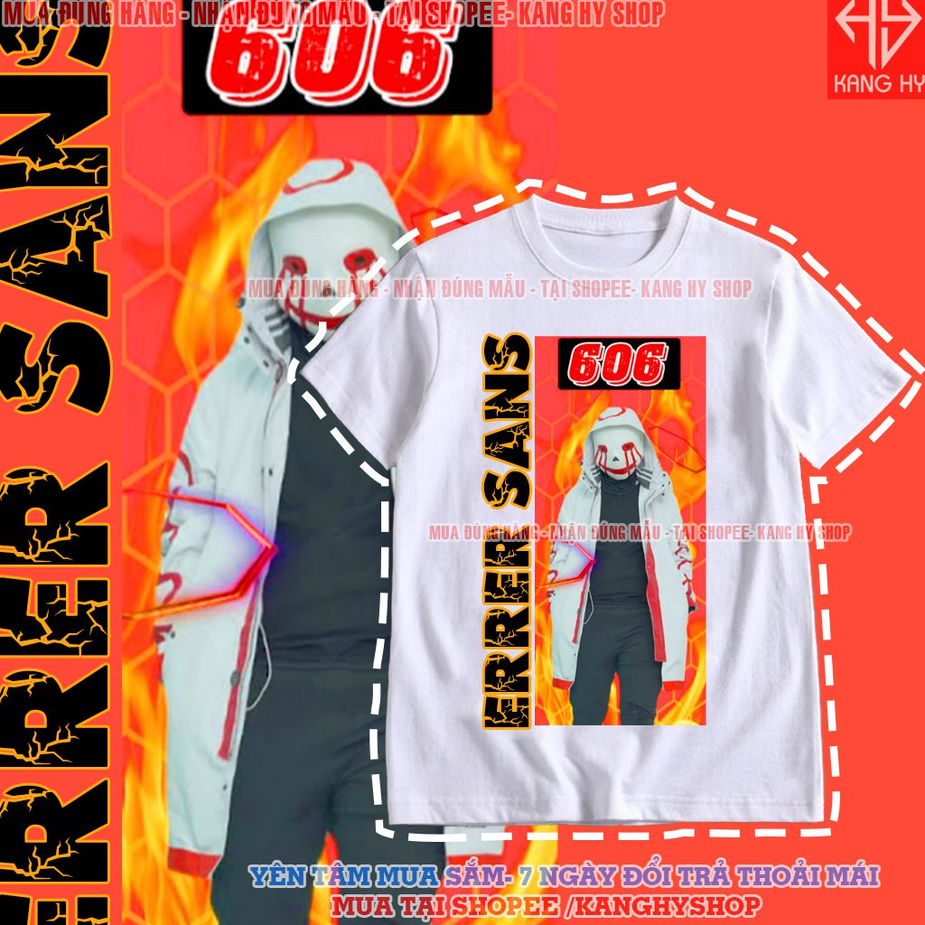 เสื้อยืด Error Sans 606 - ผ้า Gangster Mage Thai - พิมพ์บน Demand F566 Kanghyshop