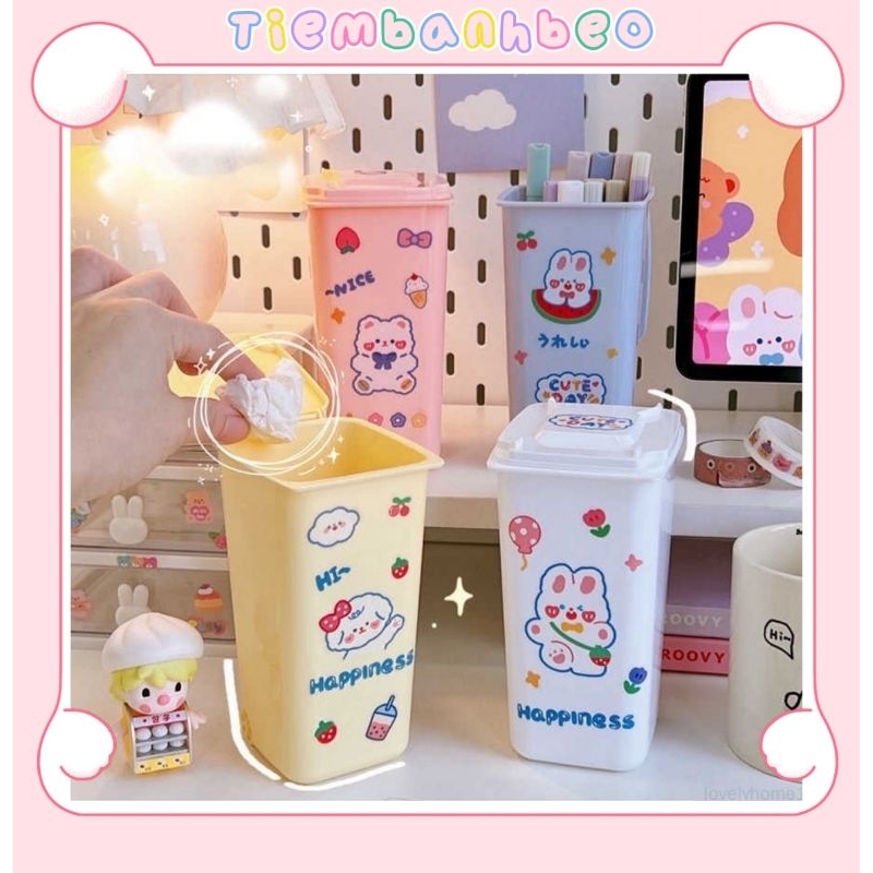 CUTE COMPACT PEN TRASH BIN
