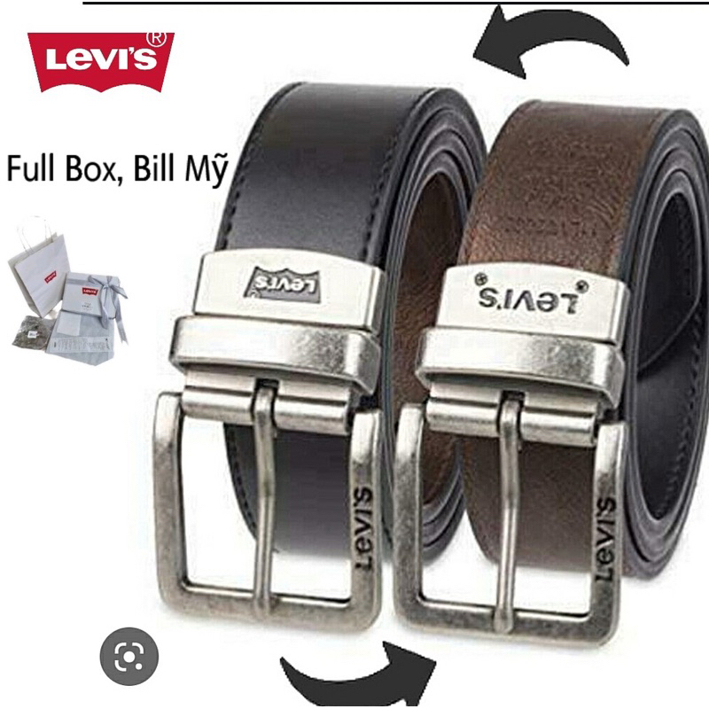 เข็มขัดหนังผู้ชาย American Levis 2in1 ของแท้