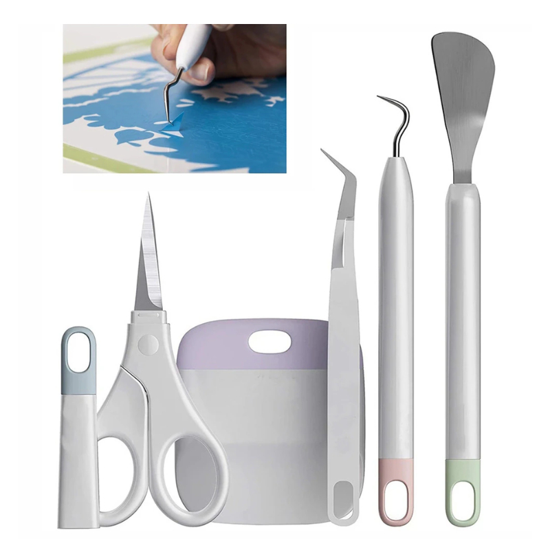 DIY ชุดเครื่องมือแฮนด์เมด 5 ชิ้นสําหรับ Brother SDX1200, Cricut, Silhouette Cameo Cutter