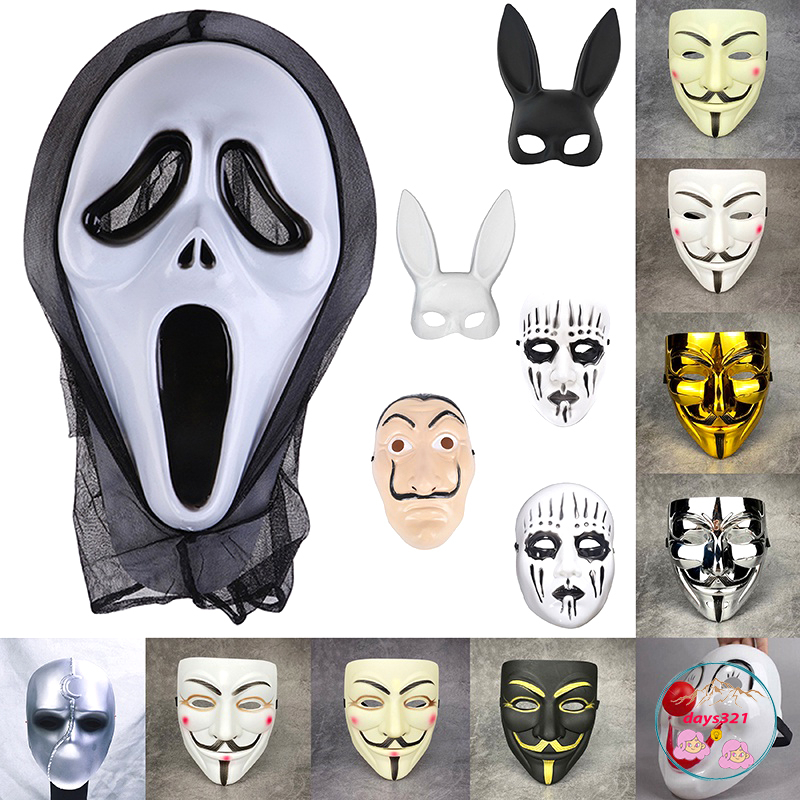 (มาใหม่) V For Vendetta Hacker Cosplay Mask