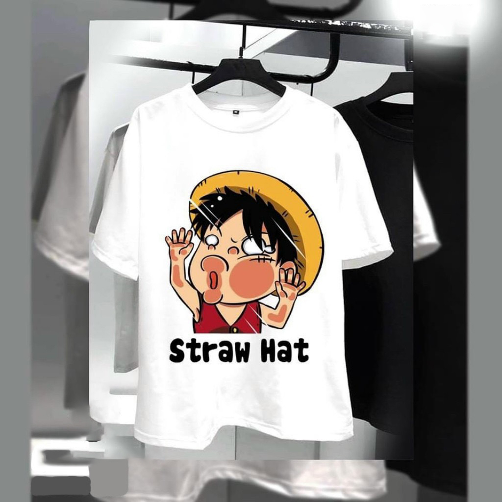 Luffy Onepiece Style Unisex Oversize Loose Sleeve T-shirt