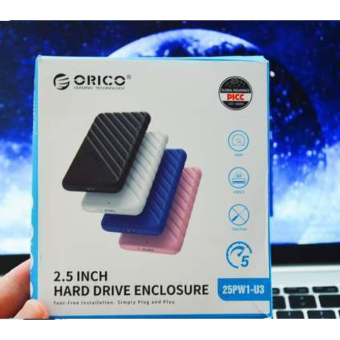 Orico ฮาร ์ ดไดรฟ ์ กระเป ๋ าถือแปลง HDD Sata เป ็ น USB 3.0 5Gbps 4TB SSD HHD 2.5 นิ ้ ว ( 25PW1- U3🏠
