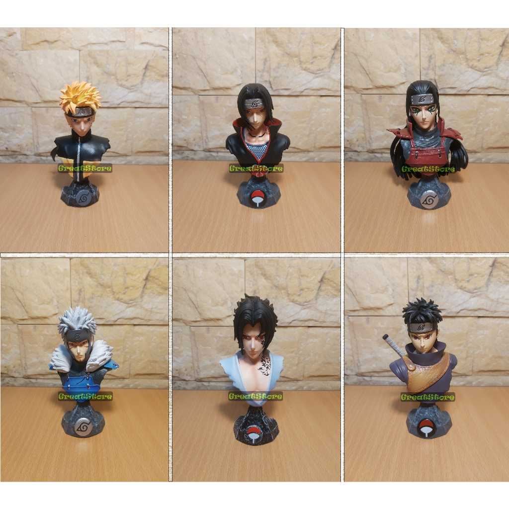 [ คลังสินค ้ าพร ้ อม ] Naruto, Itachi, Hashirama, Tobirama, Sasuke, Shisui รูปปั ้ นในอะนิเมะ Naruto Figure 18 ซม .
