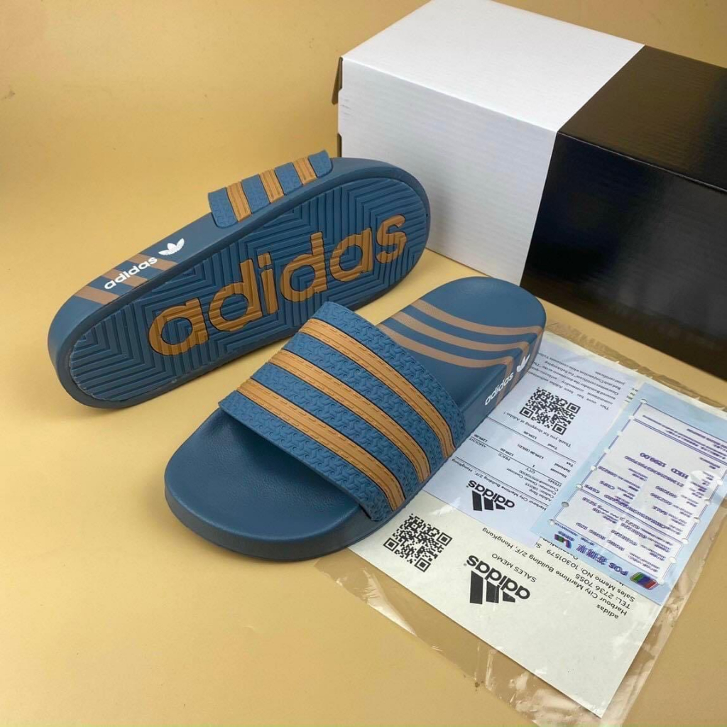 ADIDAS รองเท้าแตะผู้ชาย อาดิดาส รุ่นใหม่ล่าสุด ร้อน 2023 รองเท้าแตะ อาดิดาส พื้นยาง ทรงสปอร์ต กลิ่นก