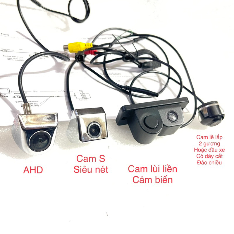 กล้องถอยหลัง Sony Chip ไปข้างหน้าและย้อนกลับ super sharp AHD sensor อุปกรณ์ตกแต่งรถยนต์ cam