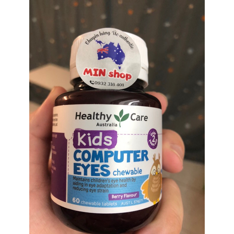 Healthy Care Computer Eyes Eye Tonic Tablets สําหรับเด ็ กอายุ 2 ปีขึ ้ นไป