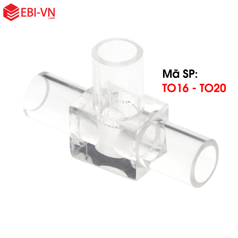 T-connector CNC Acrylic Soft Pipe Connector