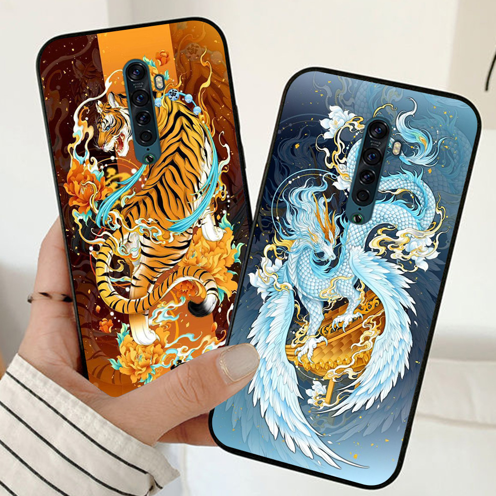 เคส oppo reno 2 / oppo reno 2f พร้อมภาพเกราะเป็นภาพค่อยๆ