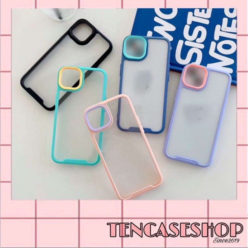 เคสพื้นฐานผสมกล้องแฟนซี 2 สีสําหรับ IP 6p/7p/8p/x/xsm/11/11pm/12pm/13/13pm