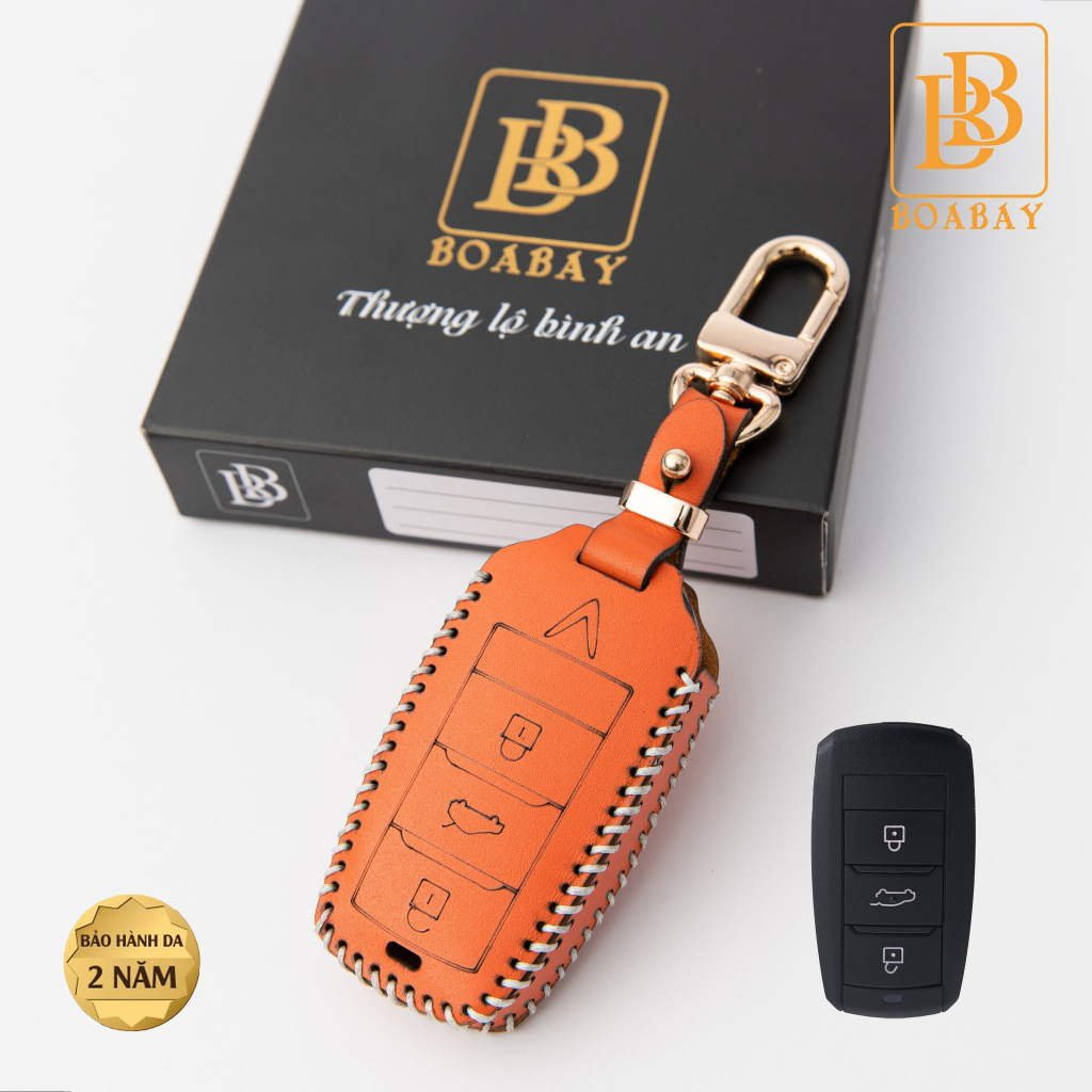 VINFAST VF5, LIMO GREEN, HERIO GREEN, MPV 7 Leather Car Key Case, BB แท้คุณภาพสูง 2 ปี