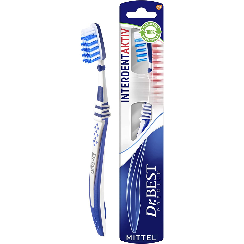 Dr.Best Interdent Aktiv Hard Plaque Cleaning Brush 1 ชิ้น