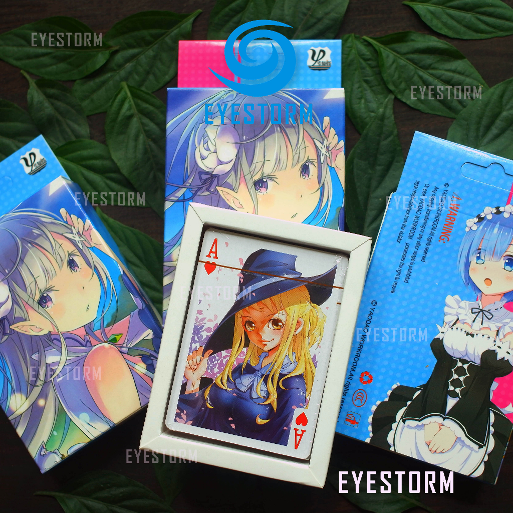 การ์ดอนิเมะ ReZero, Re Zero, เริ่มต้นมากกว่าโลกหนึ่ง, tu lo kho, มังงะ - YW Poker - 54 ใบ