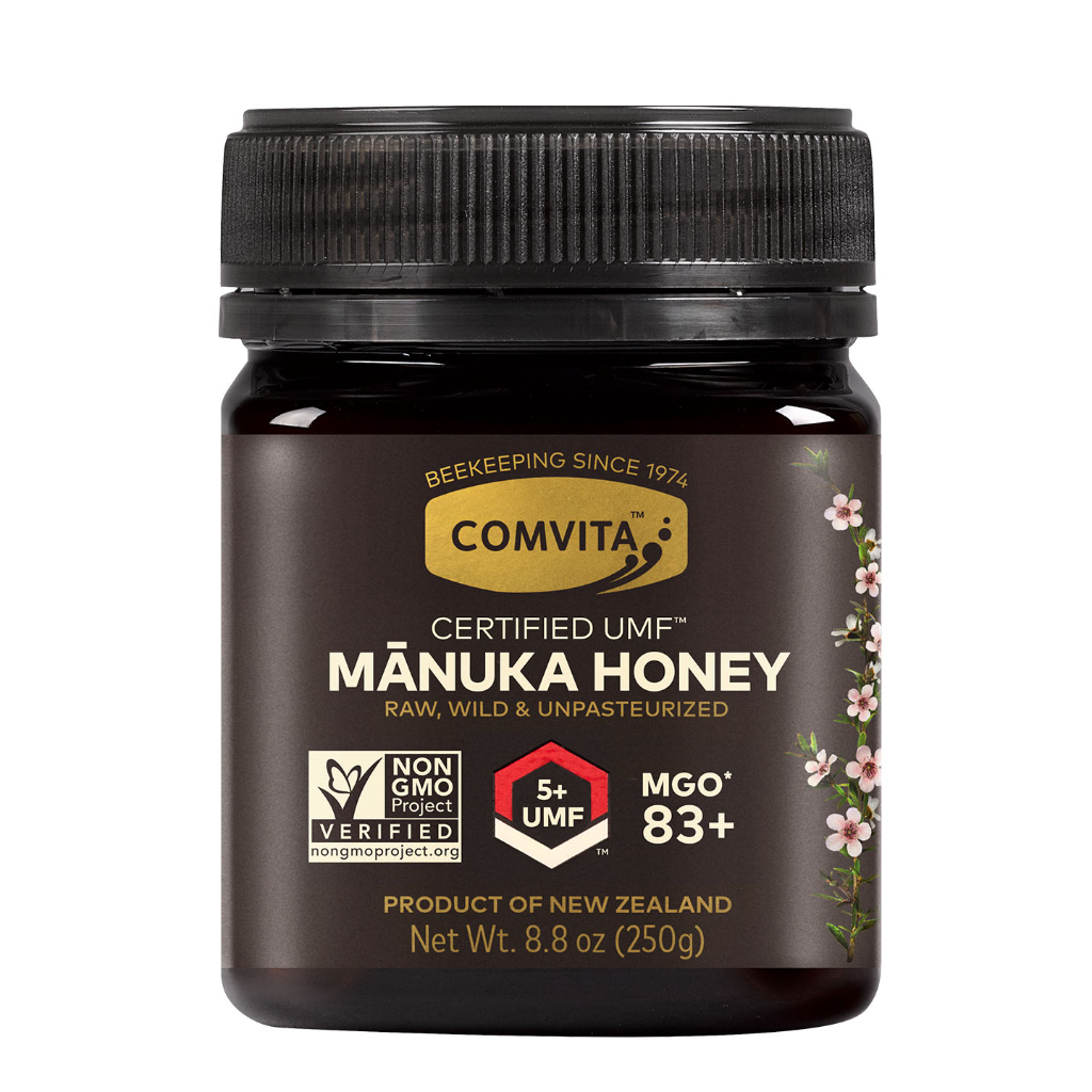 ใหม ่ ZEALAND น ้ ําผึ ้ งดิบเพิ ่ มความต ้ านทาน Comvita Manuka Honey, Raw, Wild, Non-GMO, Premium Superfood, 250g
