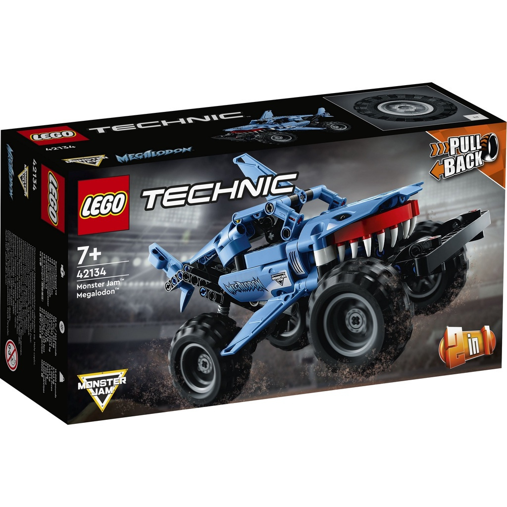LEGO Technic 42134 Monster Jam Megalodon Vehicle Assembly Set (260 Parts)