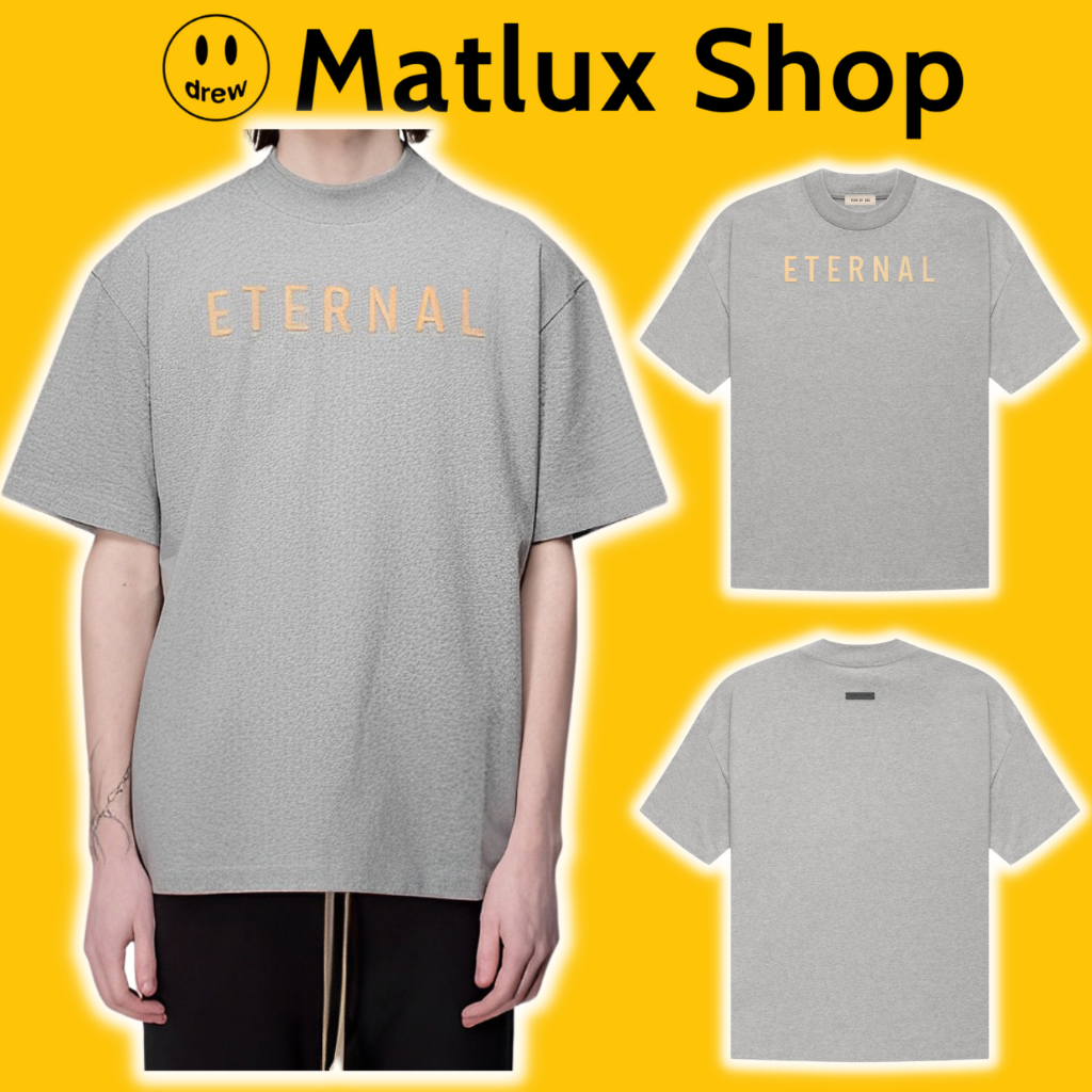 Fear Of God Eternal Warm Healther เสื้อยืดพรีเมี่ยมสีเทา, เสื้อ Fear Of God 8th collection, เสื้อ FO