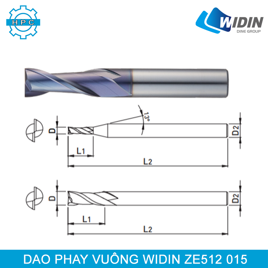 Widin ZE512 015 เครื่องตัดมิลลิ่งสี่เหลี่ยม