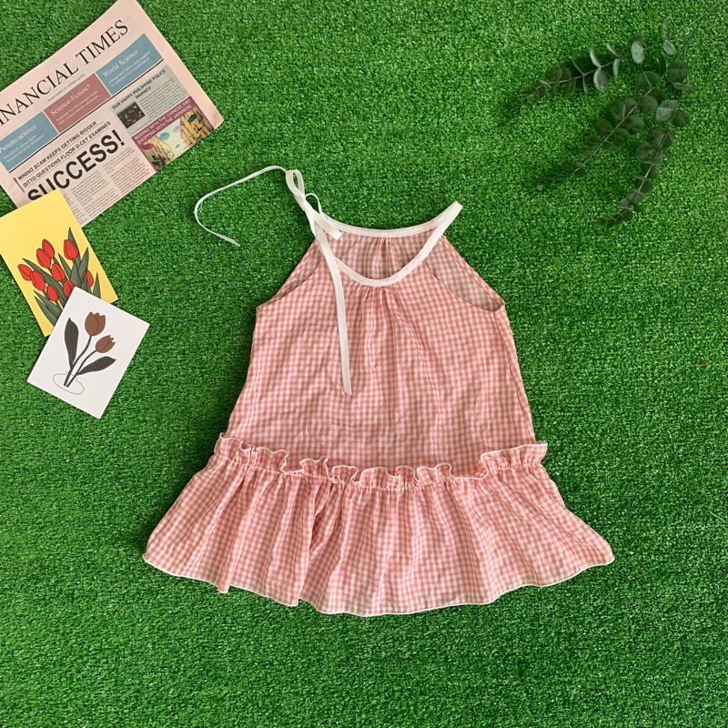 ชุดเดรสคล้องคอเด็กผู้หญิง - DUCK BAU GARMENT SHOP - VIBA - tiemmayvitbau