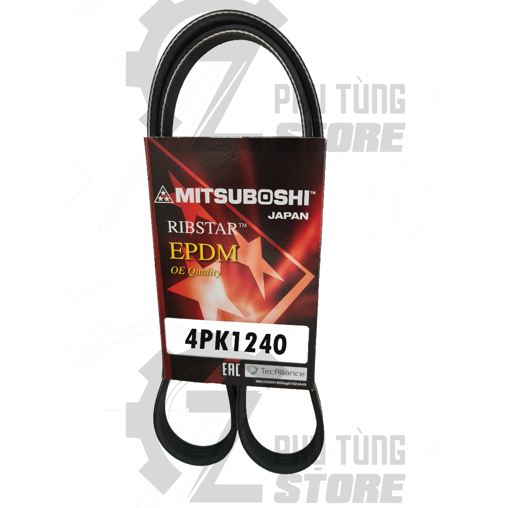 สายพานมาสเตอร์สําหรับ Toyota Vios Limo 2003 - 2007 - สายพาน Mitsuboshi 4PK1240 (90916-T2030)