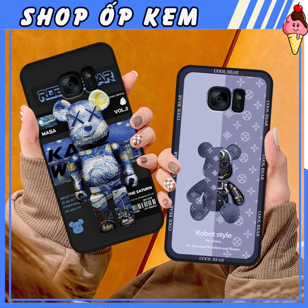 เคส Samsung Note 5- S6- S6 Edge- S7- S7 Edge- Note Fe (Fan Edition) พร้อมพิมพ์ลายหมี SUPER CUTE BE@RBRICK