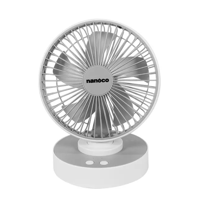 Nanoco พัดลมชาร์จ 6 นิ้ว - แบตเตอรี่ 2400mAh - NRF6215W/NRF6215P