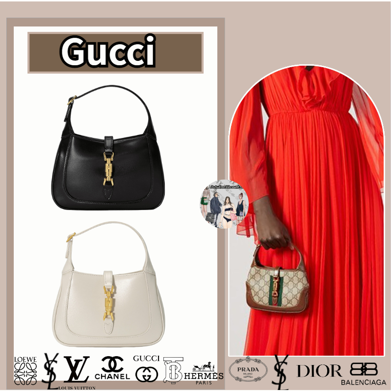 Gucci ของแท้ Mini Jackie 1961 กระเป๋าถือ กระเป๋าผู้หญิง