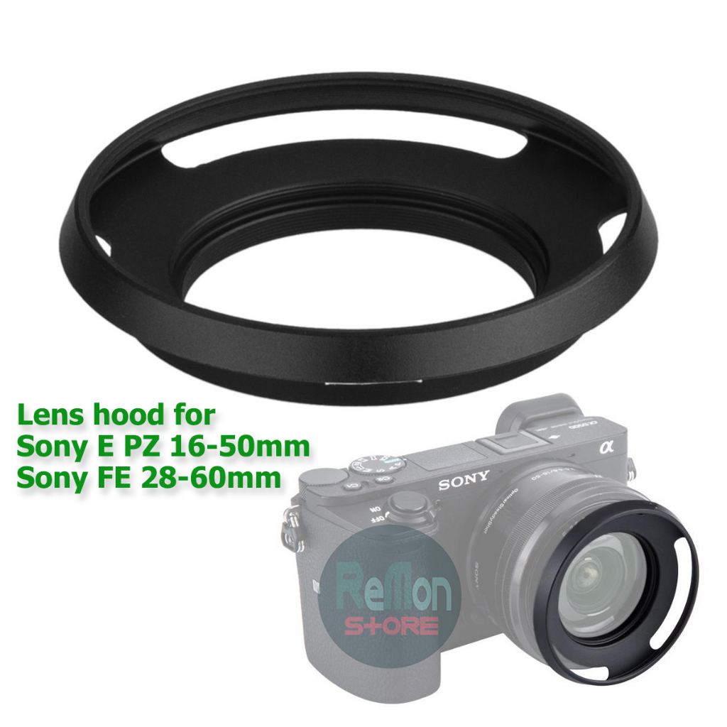 (CNC Aluminium) ม่านบังแดดอลูมิเนียมกว้างสําหรับ Sony E PZ 16-50 และ FE 28-60 เลนส์สําหรับชุด A7000 