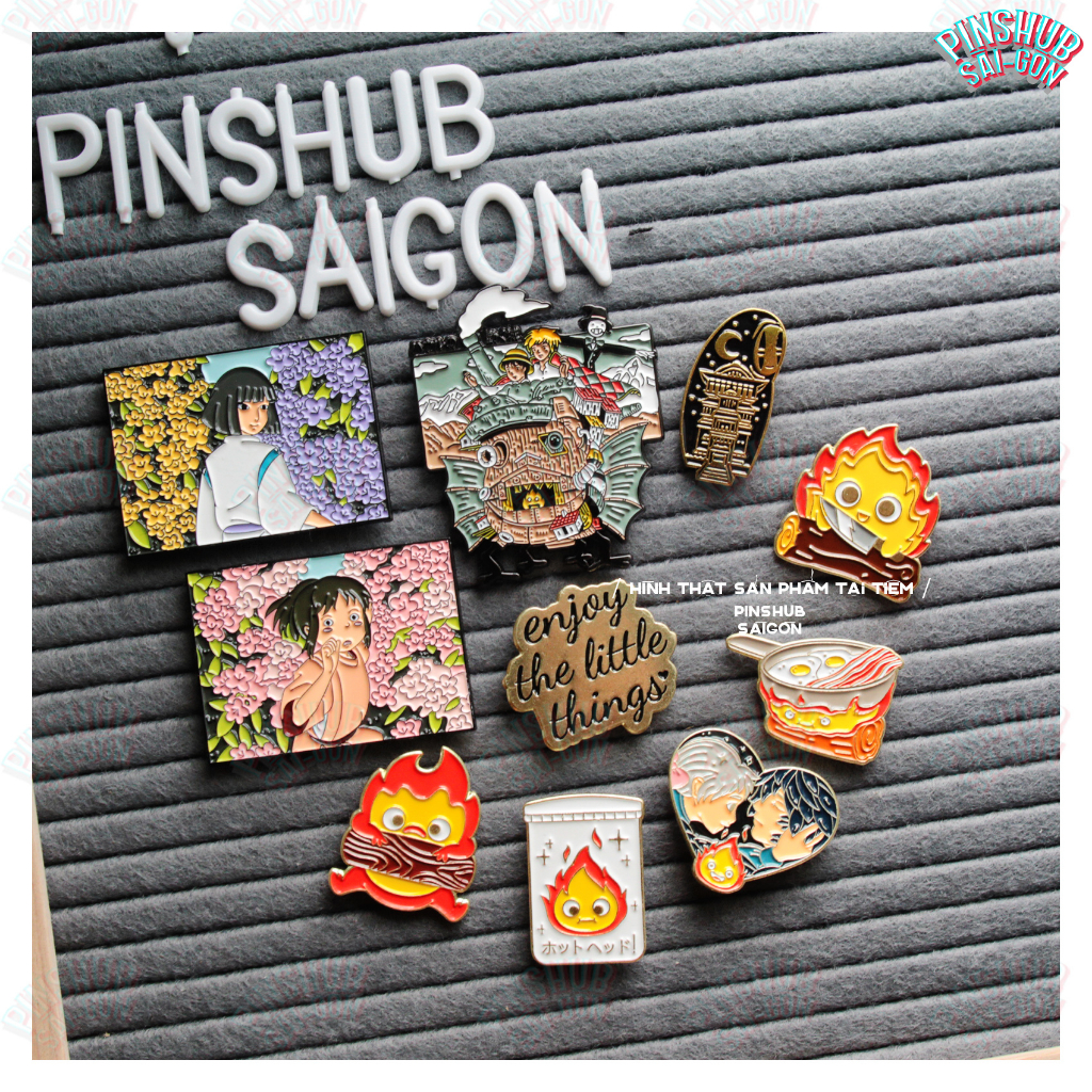 [การ์ตูน GHIBI] GHIBI STUDIO MOVIE THEME PIN WITH MANY โมเดลน่ารัก PINSHUB