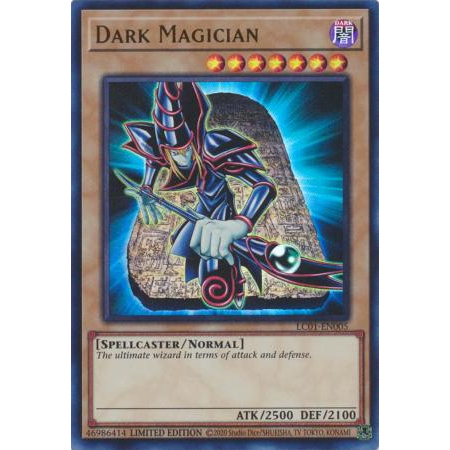 การ์ด YGO [TCG - UK]: Dark Magician - LC01-EN005 - แก้ไขพิเศษ Rare Limited แม่มดในสีดํา