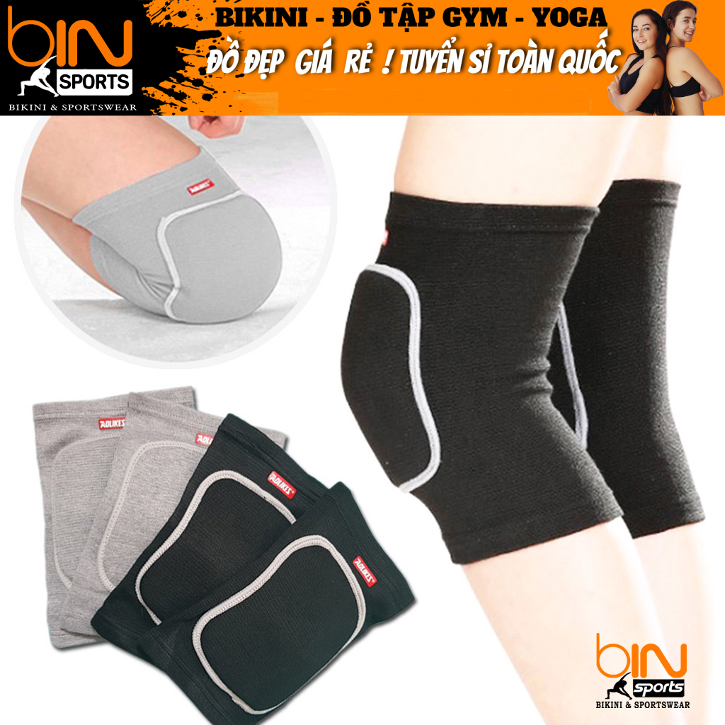 ของแท้ AOLIKES สนับเข่าโยคะยิมผู้หญิง (1 คู่) BINSPORTS BG004