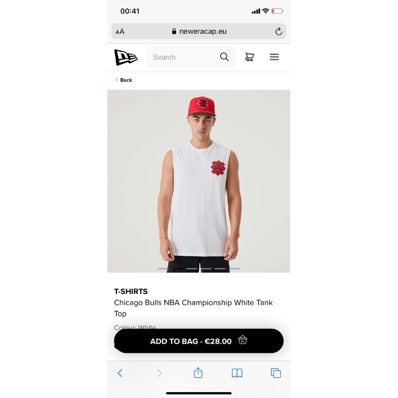 เสื้อกล้าม NewEra NY สีขาว