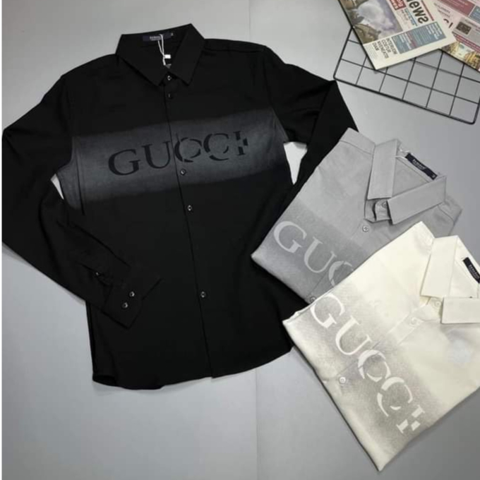 เสื้อเชิ้ตผู้ชายแขนยาวรุ่นใหม่ ผ้าหนาคุณภาพสูง สไตล์ GC TD TM