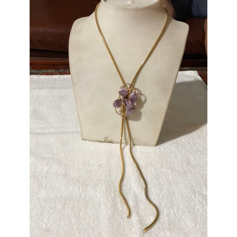 เครื่องประดับวันเกิด. สร้อยคอเชือกบะหมี่ดอกไม้ ms R4