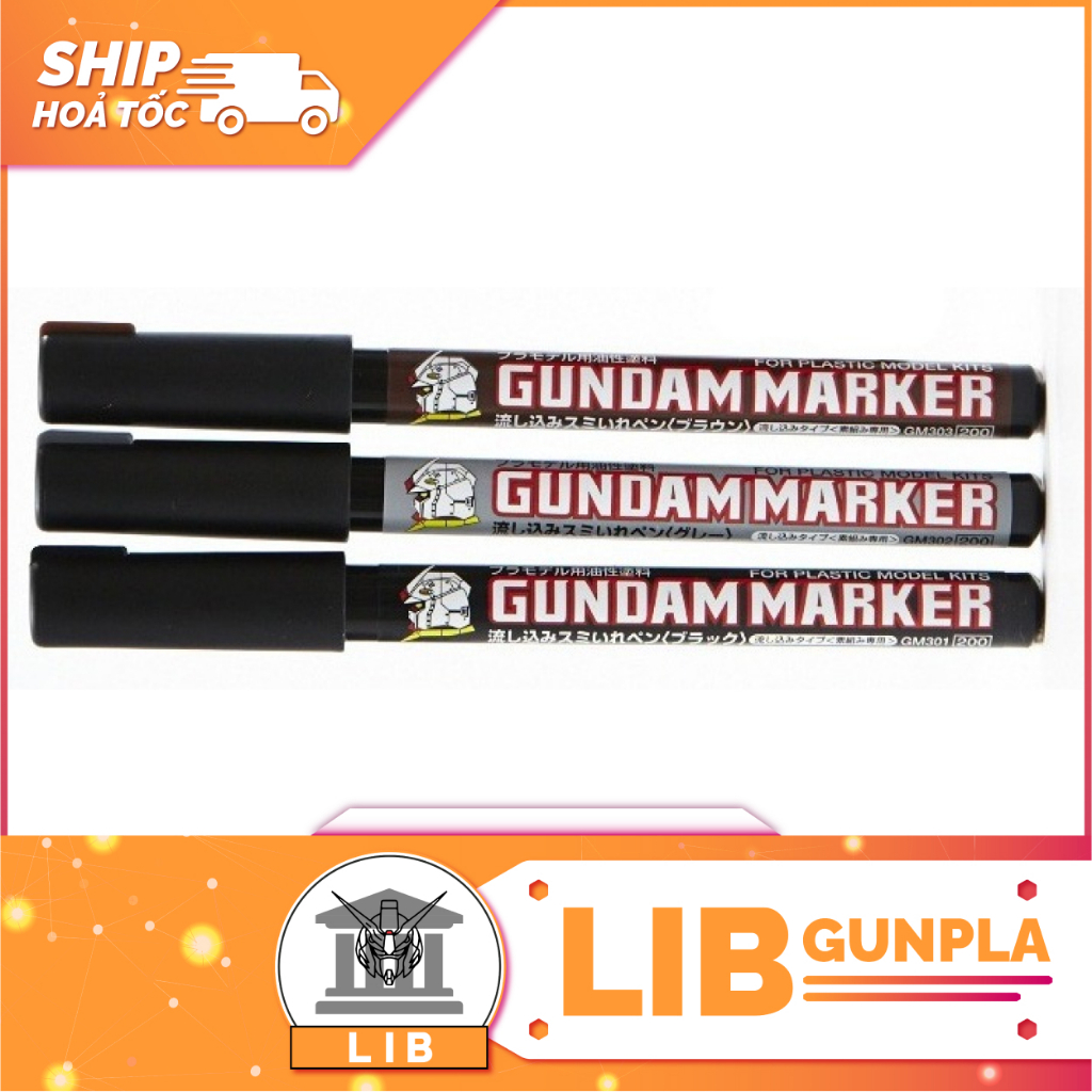Gundam Marker Model Paint Pen Mounting Tool - line Pen / Submersible line / Melting line
