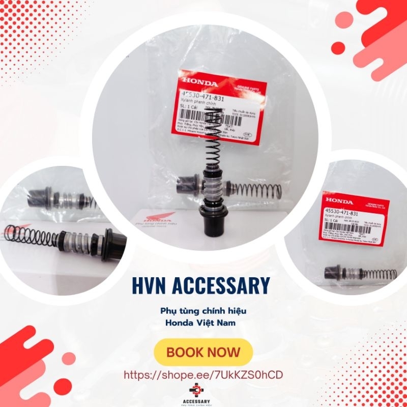 TOP BRAKE OIL PUSH KIT (LARGE) - 45530-471-831 ของแท้ HONDA