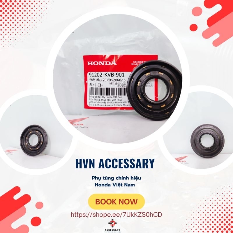 ซีลน้ํามัน 20.8x52x6x7.5 (ซีลใหญ่) สําหรับ AB 110, VS