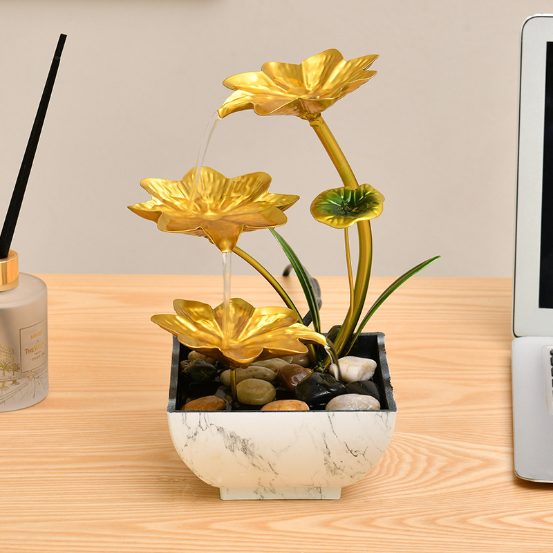 ของตกแต่งตั้งโต๊ะ LOTUS น้ําตก S02