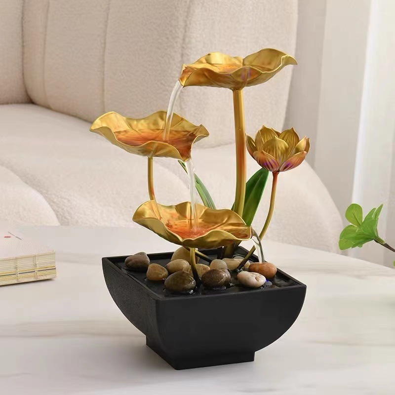 ของตกแต่งตั้งโต๊ะ LOTUS น้ําตก S03