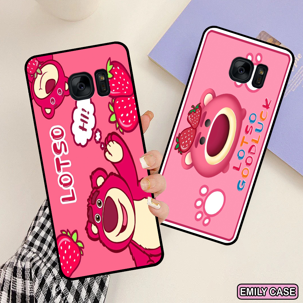 Samsung S6 / S6 Edge / S7 / S7 Edge / Note 5 / Note FE Case With Loso Pink Bear Image,แมวน ่ ารักราคาถูก doremon