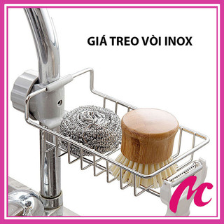 Giá Treo Vòi Đựng Đồ INOX Để Đồ Giẻ Rửa Chén Bát
