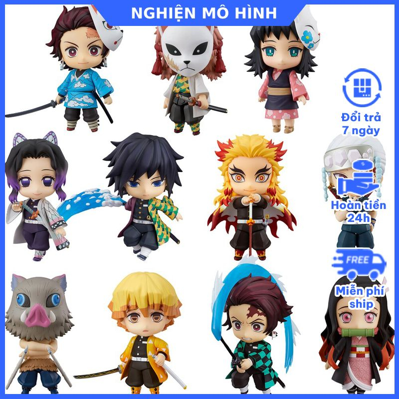 คุณภาพสูง Nendoroid รุ่น Demon Slayer Tanjirou Nezuko Zenitsu Shinobu Rengoku Giyuu Kimetsu ไม่มี Ya