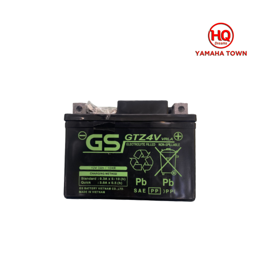 แบตเตอรี่ GS GTZ4 12v สําหรับ Exciter 150, Sirius, Jupiter, Janus, Grande, Freego, Acruzo - Yamaha แ